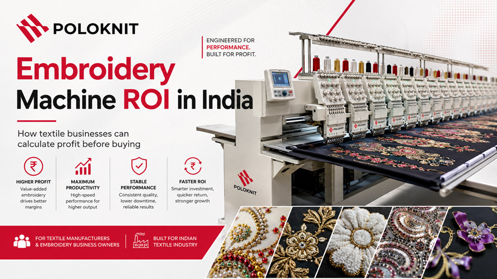 Embroidery Machine ROI in India: How Textile Businesses Can Calculate Profit Before Buying?