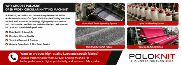 Choose Poloknit Open Width Circular Knitting Machine