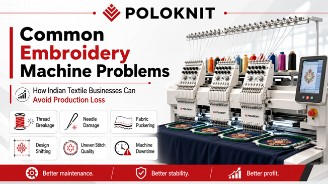 Common Embroidery Machine Problems and How Indian Textile Businesses Can Avoid Production Loss