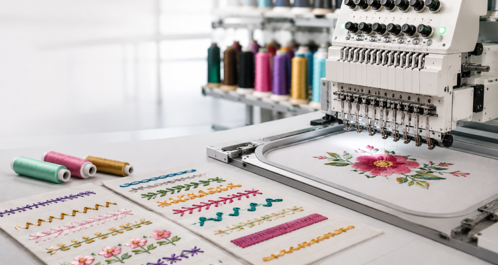 Types of Sewing Stitches and Their Importance in Machine Embroidery