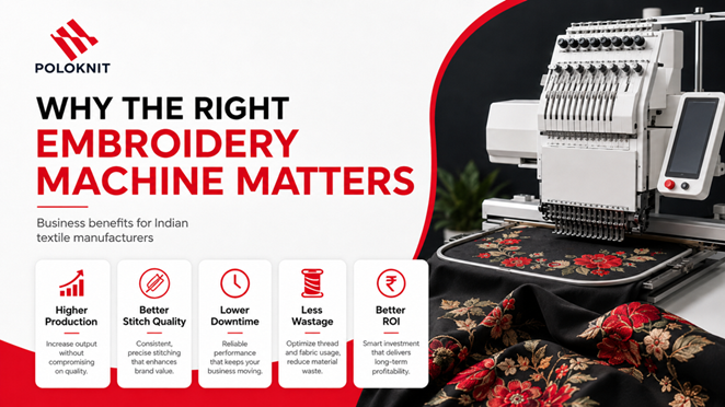 Key business benefits of choosing the right embroidery machine